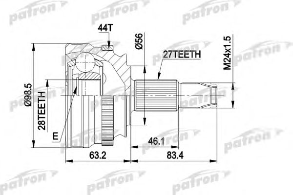 Купить запчасть PATRON - PCV1152 