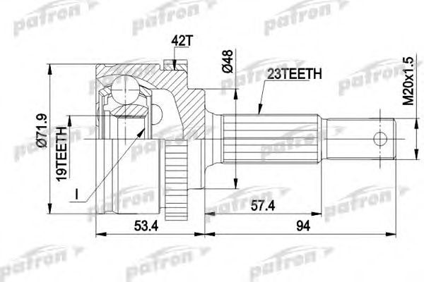 Купить запчасть PATRON - PCV1197 