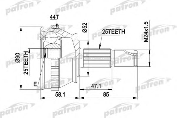 Купить запчасть PATRON - PCV1212 