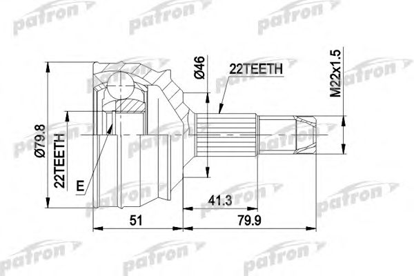 Купить запчасть PATRON - PCV1226 