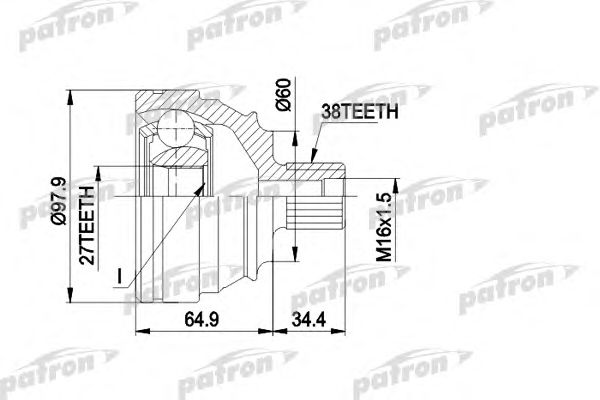 Купить запчасть PATRON - PCV1230 