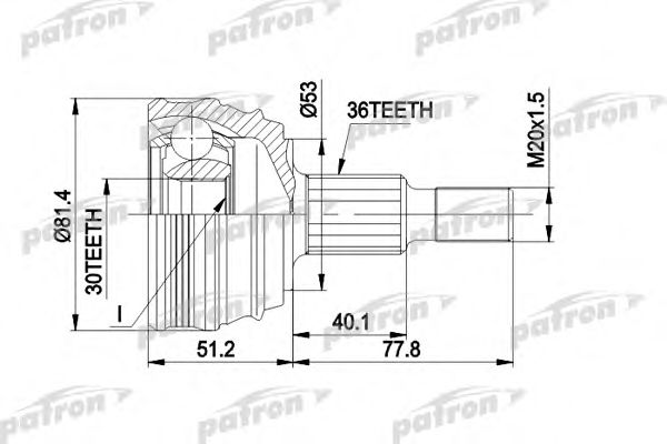 Купить запчасть PATRON - PCV1241 