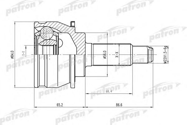 Купить PATRON PCV1247 ШРУС наружн к-кт 27x56x22 SUBARU: Impresa/Legasy 89-