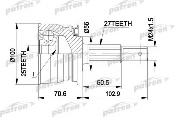 Купить запчасть PATRON - PCV1249 