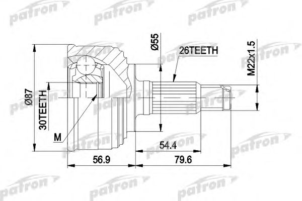 Купить запчасть PATRON - PCV1255 