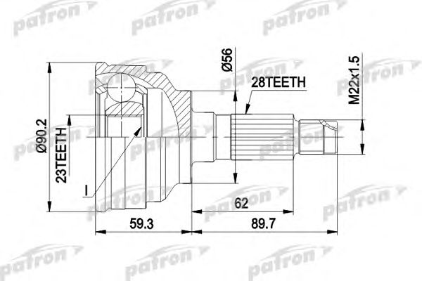 Купить запчасть PATRON - PCV1268 