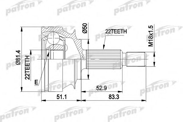 Купить запчасть PATRON - PCV1273 