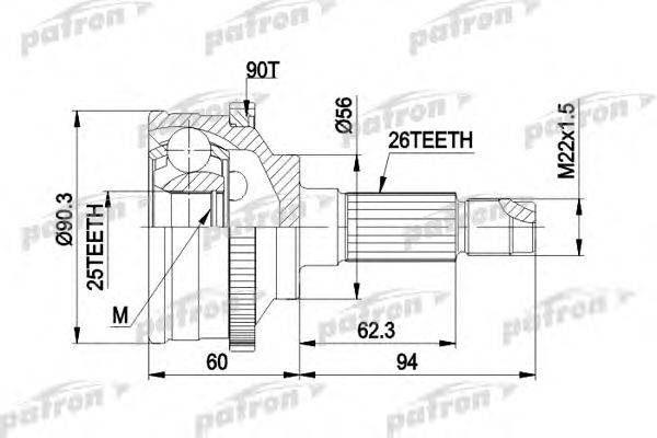 Купить запчасть PATRON - PCV1278 