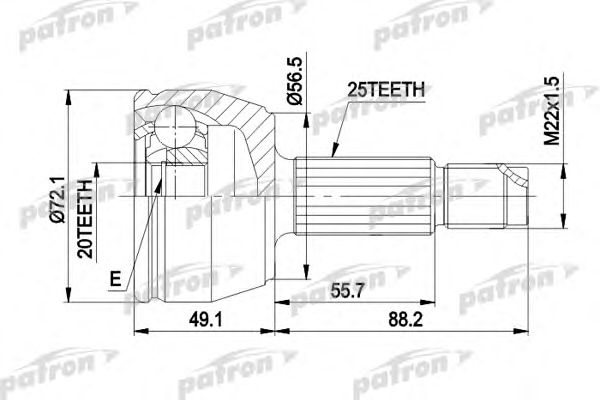 Купить запчасть PATRON - PCV1283 