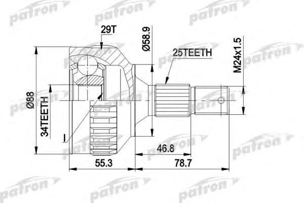 Купить запчасть PATRON - PCV1292 