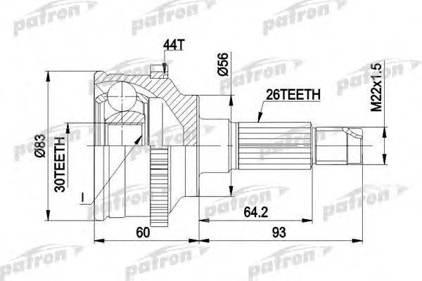 Купить запчасть PATRON - PCV1304A 