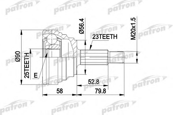 Купить запчасть PATRON - PCV1316 