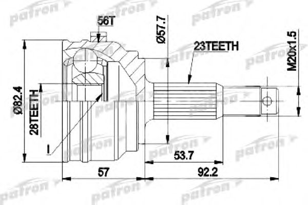 Купить запчасть PATRON - PCV1330 