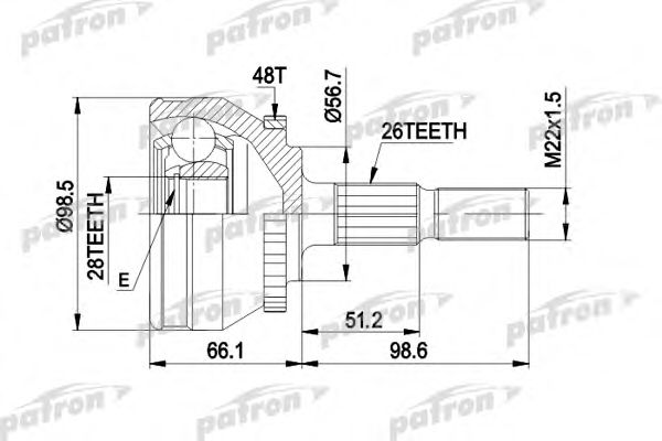 Купить запчасть PATRON - PCV1368 