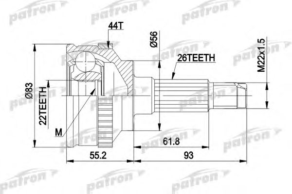 Купить запчасть PATRON - PCV1372 