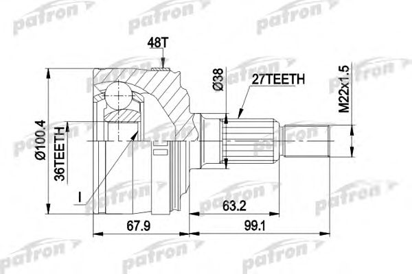 Купить запчасть PATRON - PCV1373 