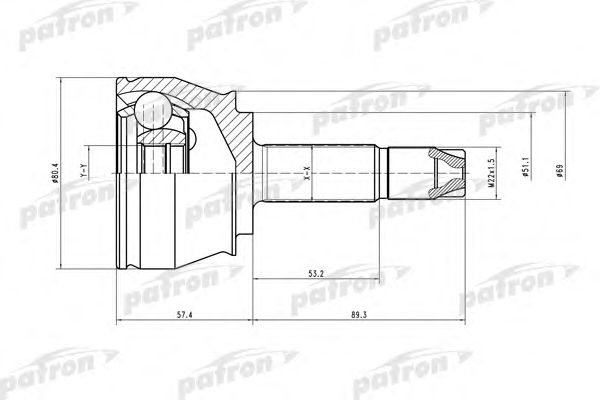 Купить запчасть PATRON - PCV1374 