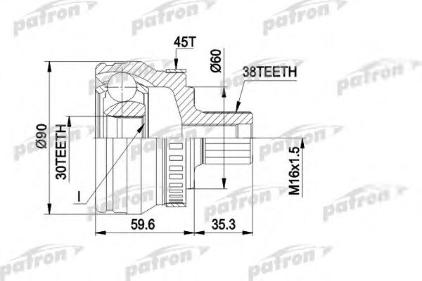 Купить PATRON PCV1377 ШРУС наружн компл. PCV1377