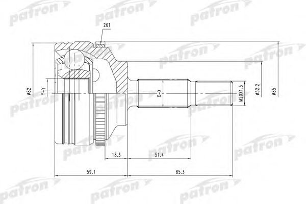 Купить запчасть PATRON - PCV1378 