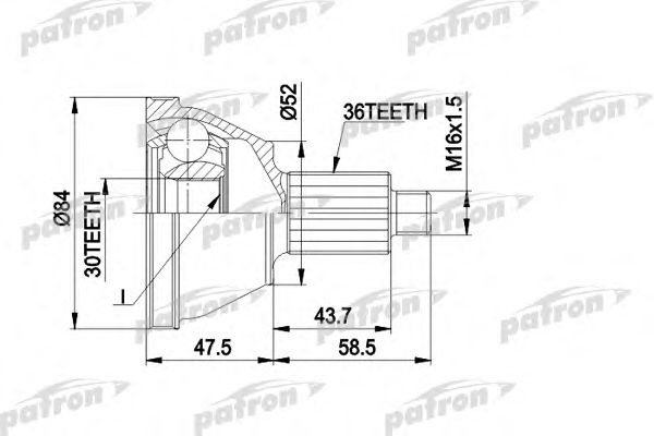 Купить PATRON PCV1413 Шрус наружный