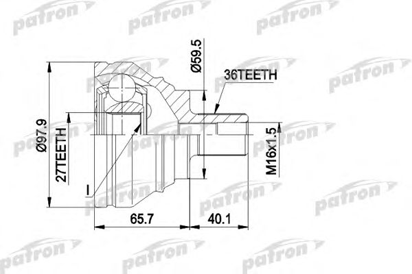 Купить PATRON PCV1463 ШРУС наружн компл. PCV1463