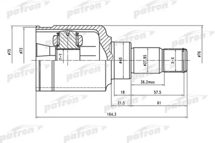 Купить запчасть PATRON - PCV1481 