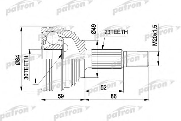 Купить PATRON PCV1501 ШРУС наружн компл. PCV1501
