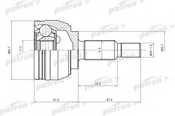 Купить PATRON PCV1519 ШРУС наружн к-кт PCV1519