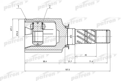 Купить запчасть PATRON - PCV1556 