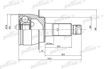 Купить запчасть PATRON - PCV1558 