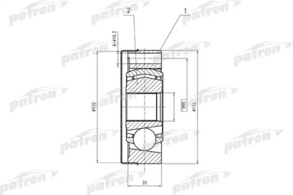 Купить PATRON PCV1566 ШРУС внутренний 34x112 TOYOTA CAMRY MCV20/SXV20 96-01