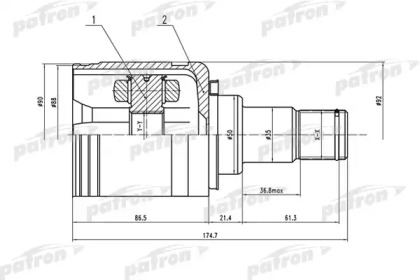 Купить запчасть PATRON - PCV1570 