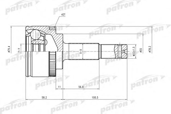 Купить PATRON PCV1647 ШРУС наружн к-кт PCV1647