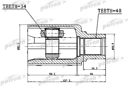 Купить запчасть PATRON - PCV1757 