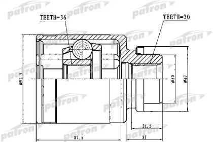 Купить запчасть PATRON - PCV1762 