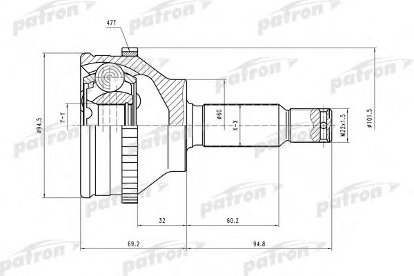 Купить PATRON PCV2066 ШРУС наружн к-кт PCV2066
