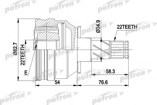 Купить запчасть PATRON - PCV3008 