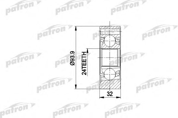 Купить PATRON PCV3018 ШРУС внутр к-кт VOLVO: 340-360 82-89, 340-360 седан 82-90
