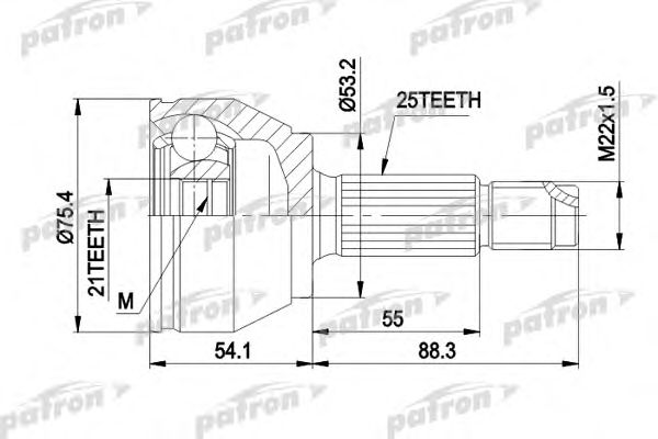 Купить запчасть PATRON - PCV3385 