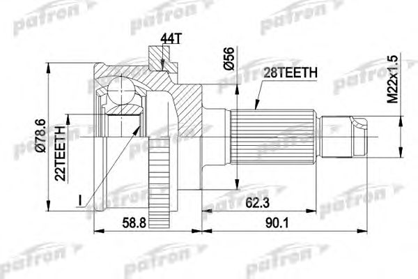Купить PATRON PCV3850A ШРУС наружн компл. PCV3850A