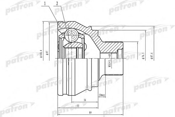 Купить PATRON PCV4958 ШРУС наружн к-кт 42x76.5x27 AUDI A4/A6/Q5 07- PCV4958