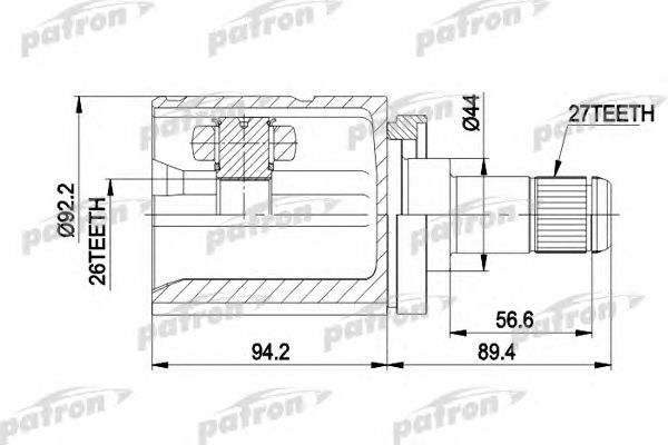 Купить PATRON PCV5003 ШРУС внут лев X 5 *