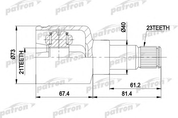 Купить PATRON PCV5023 ШРУС внутр лев компл. PCV5023