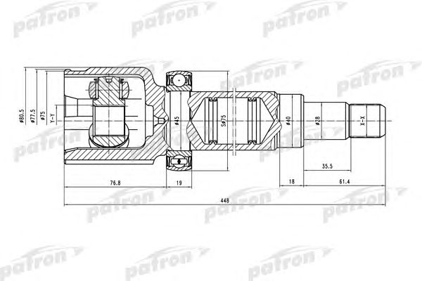 Купить PATRON PCV5036 ШРУС внутр прав компл. PCV5036
