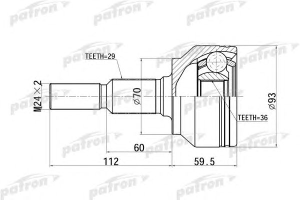 Купить PATRON PCV6879 ШРУС наружн 29x70x36 JEEP: CHEROKEE 05-09
