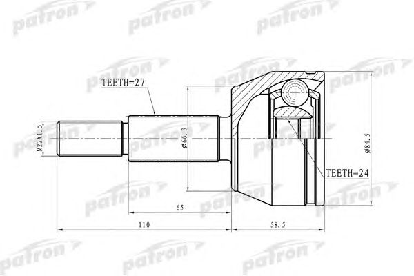 Купить PATRON PCV6889 ШРУС наружн FORD: EXPLORER 07-10 4WD, EXPLORER Sport-Trac 07-10