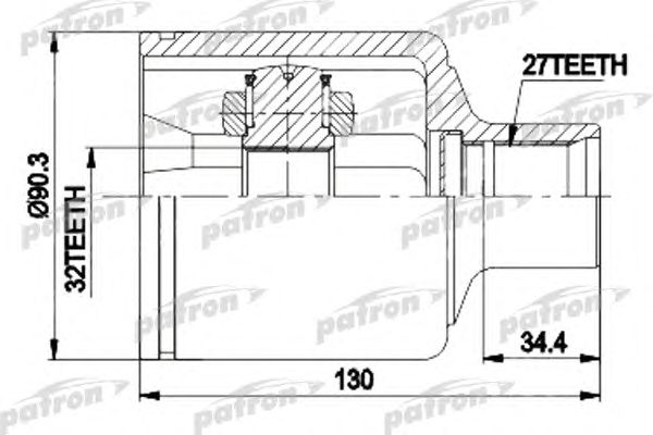 Купить PATRON PCV9535 ШРУС внутр компл. PCV9535