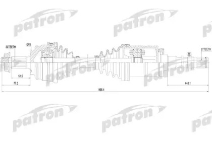Купить PATRON PDS7905 ШРУС В СБОРЕ X 5 *