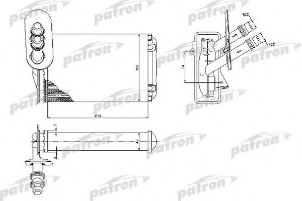 Купить PATRON PRS2074 Радиатор печки PRS2074