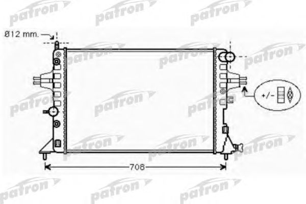 Купить PATRON PRS3573 Радиатор системы охлаждения PRS3573